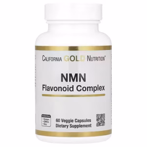 California Gold Nutrition, NMN Flavonoid Complex with Apigenin and Dihydroquercetin, 60 Veggie Capsules