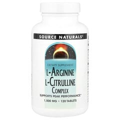 Source Naturals, L-Arginine L-Citrulline Complex, 120 Tablets - Image 3