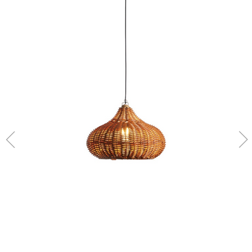 Solar Rattan Effect Pendant Light - Image 3
